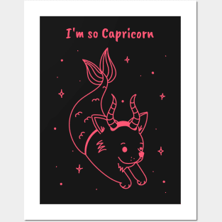 Capricorn zodiac sign test Posters and Art